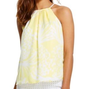 Lilly Pulitzer Yellow Halter Top
