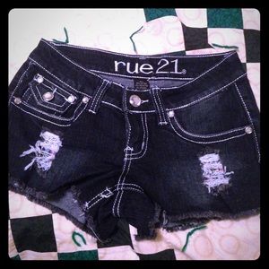 Rue 21 brand short jean shorts size 0/1