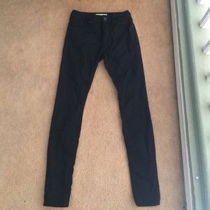 Pacsun-bull head black skinnys(high-rise jegging)