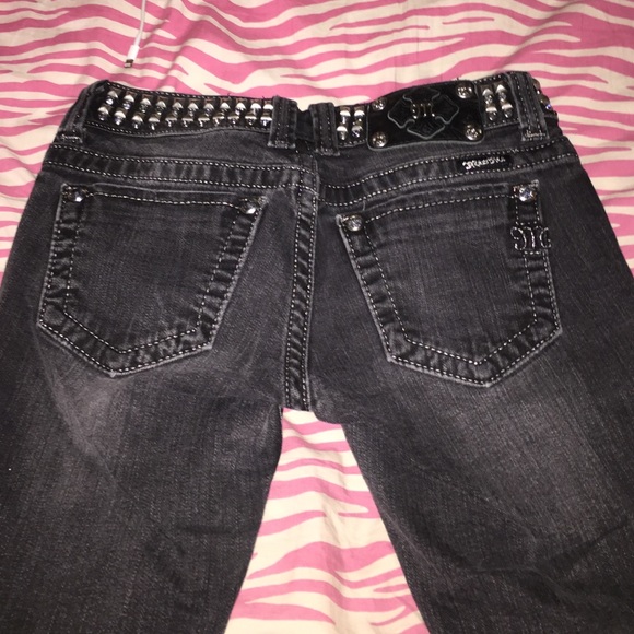 Black studded miss-me jeans