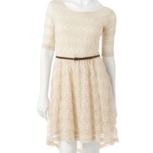 Bundled‼️Lacy off white dress