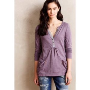 Anthropologie shirt- Little Yellow Button size- S