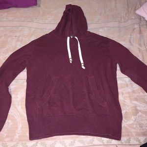 Burgundy hoody