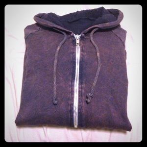 American Apparel Acid Wash Zip-up Hoodie