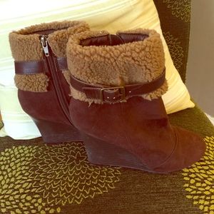 Sole society wedge boots