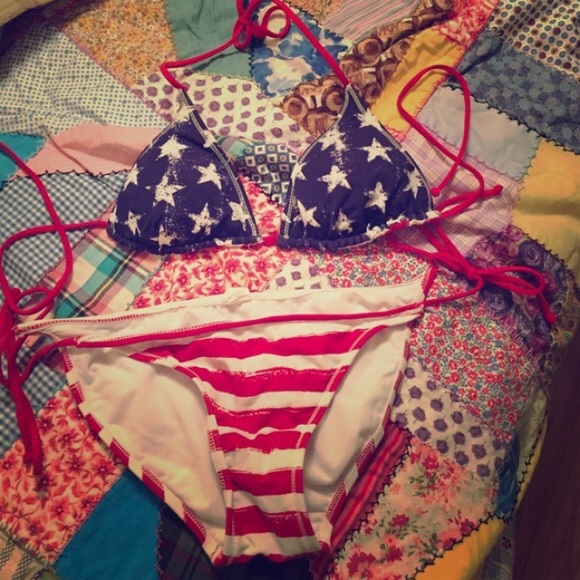 American flag bikini