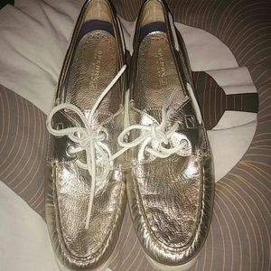 Gold Sperry Top-Sider