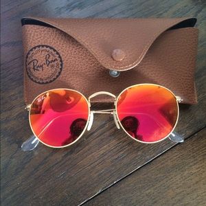 Ray-Ban RB3447 Red Reflective Polarized Sunglasses