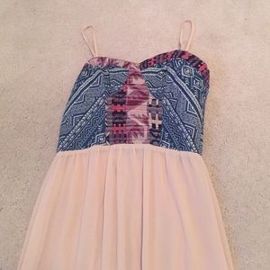 Denim maxi dress