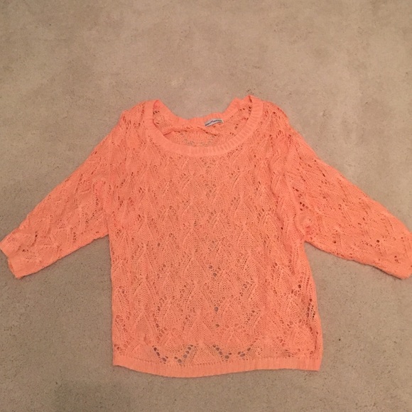 Bright coral sweater