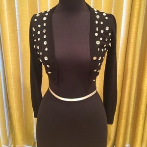 Black short jacket with crystals