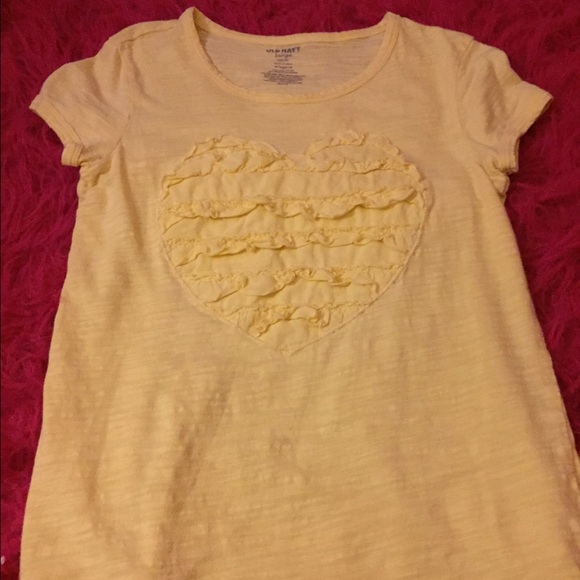 old navy yellow heart tee - Picture 1 of 1