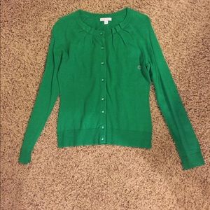 NY & Co Color Green Cardigan