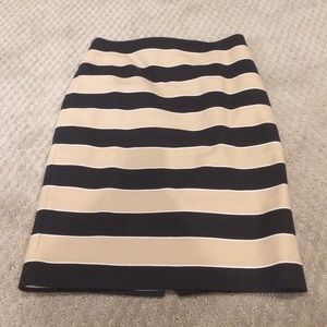 Loft striped pencil skirt 2