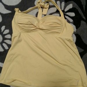 Yellow tankini top