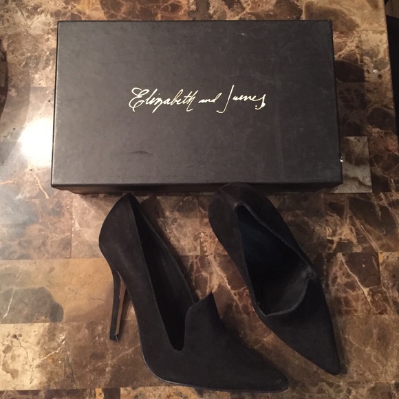 Elizabeth and James suede pumps