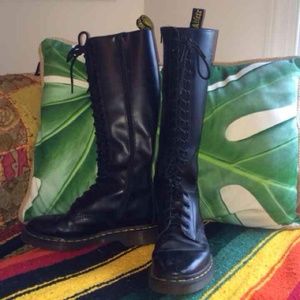 Dr. Marten knee high zip up boot