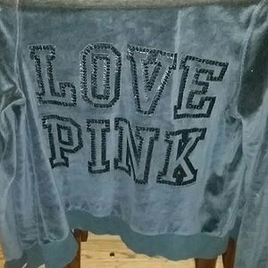 PINK Valor black zip up hoodie&sweat pants