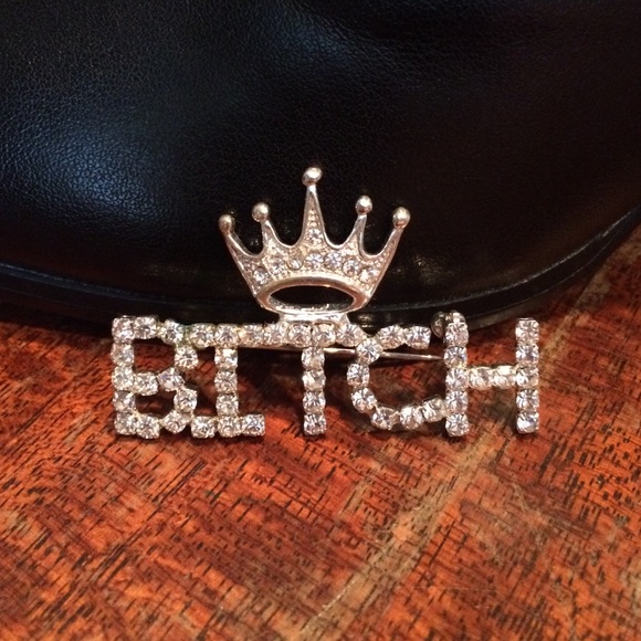 BITCH diamond pin