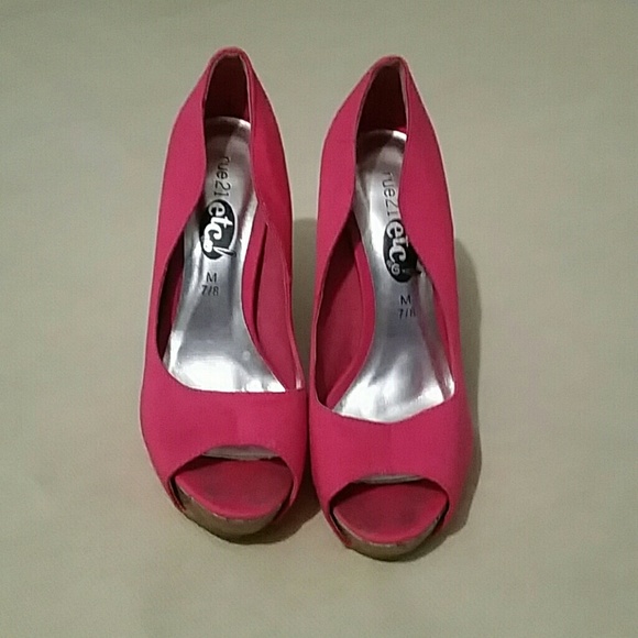 Hot pink heels