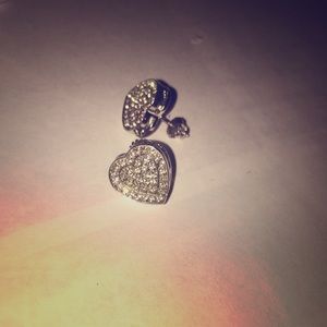 Silver heart Screwbacks