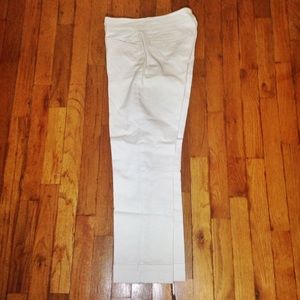 NY&Co 👖 White Cotton Cuffed Ankle Pants