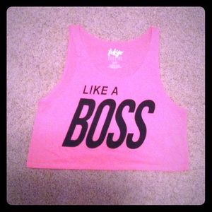 Aeropostale LIKE A BOSS crop top