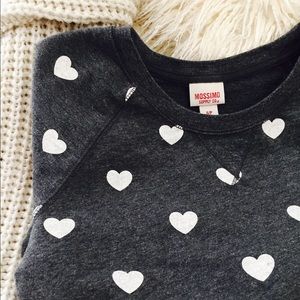 Grey Heart Sweater