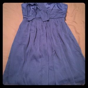 Blue BCBG one shoulder dress sz 4