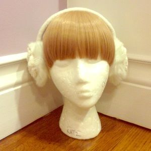 Earmuffs and cute blond bangs headband