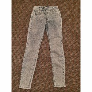 Acid wash Jean jeggings