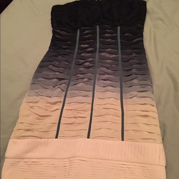 Sue Wong strapless cocktail dress sz 4 - Picture 3 of 3