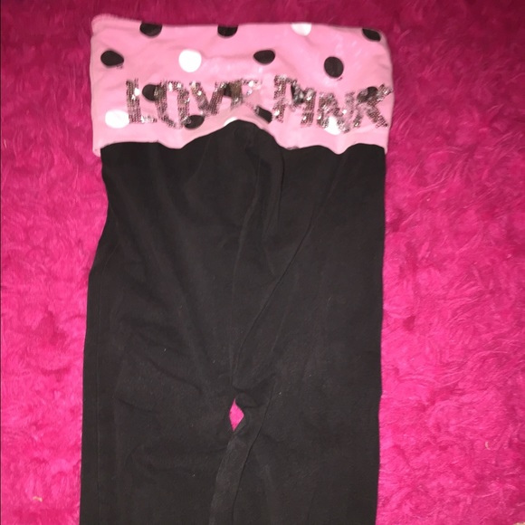 pink/victoria secert yoga pants
