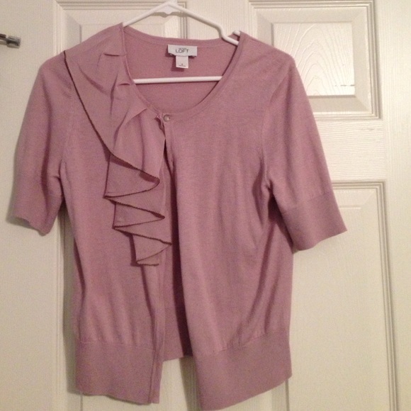 The Loft cardigan with ruffle zipper detail