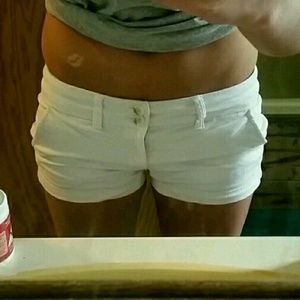 White american eagle dress shorts