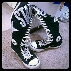 Sparkle converse boots
