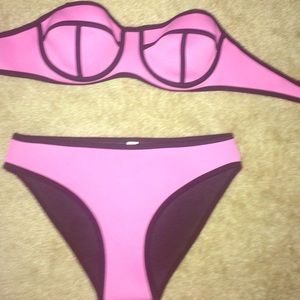 Brand New Pink Triangl Swim Suit