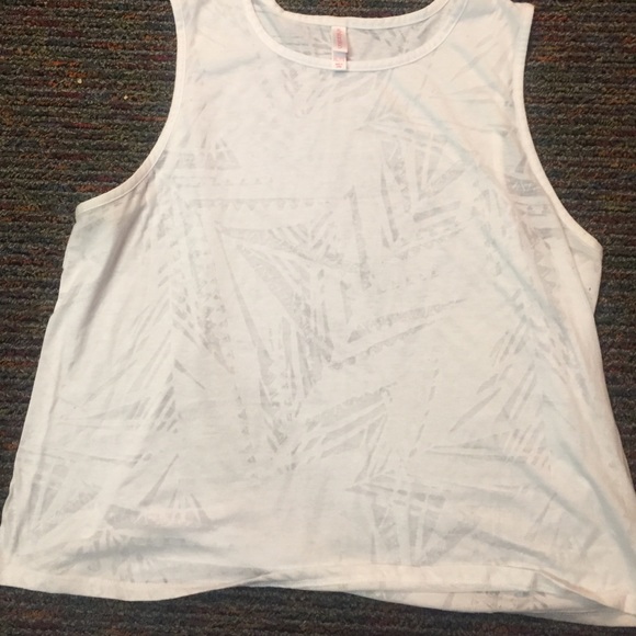 White Burnout Top w/ Slight Crop