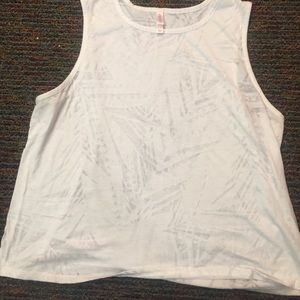 White Burnout Top w/ Slight Crop