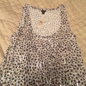 Ann Taylor tank with sequin