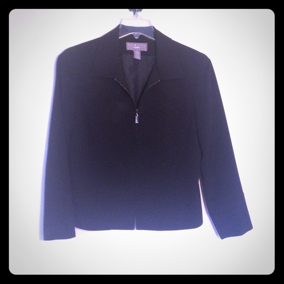 Black zip up jacket/blazer