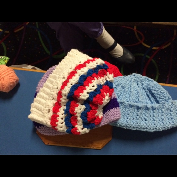 Crochet ducks that poop jelly beans &crochet hats. - Picture 3 of 3