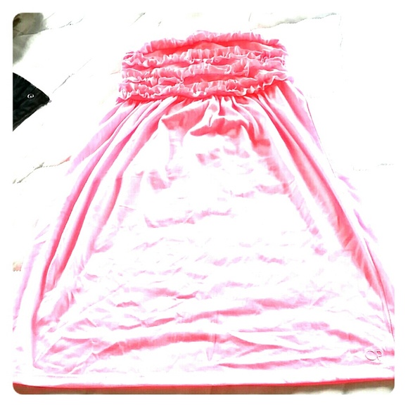 neon pink swim cover up