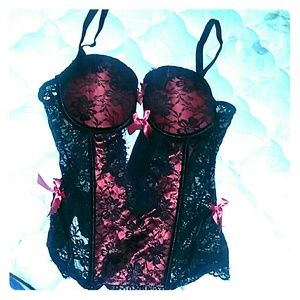 Red and Black lingerie