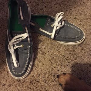 Navy Blue Sperry Top Spiders