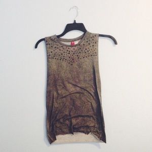 H&M Army Green Graphic Tank