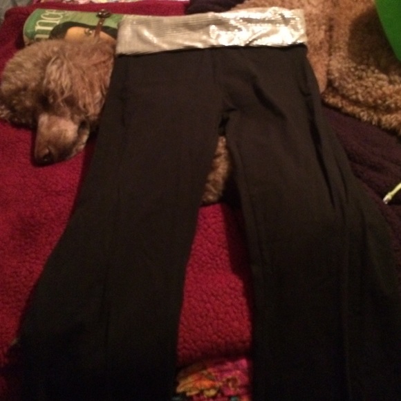 Sparkle waisted yoga pants