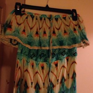 Jessica Simpson (Macy's) tropical high low dress