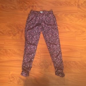 Floral Satin Jogger Pants RESERVED