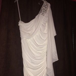 White Jodi Khristoper homecoming/party dress